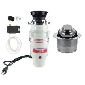  WasteMaster 1/2 HP Disposal with Chrome Air Switch/Flange 