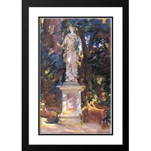   John Singer 18x24 Framed and Double Matted Boboli