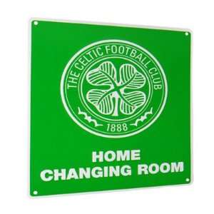  Celtic FC. Home Changing Room Metal Sign: Sports 