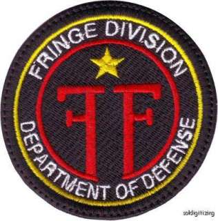 FRINGE TV SHOW (BLACK) EMBROIDERED SEW ON PATCH  