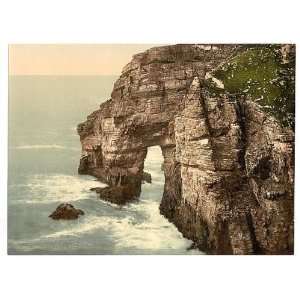  Photochrom Reprint of Temple Arch. Horn Head. Co. Donegal 