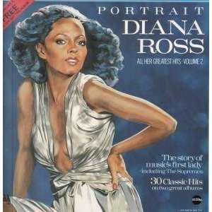   PORTRAIT VOLUME 1 AND 2 LP (VINYL) UK TELSTAR 1983 DIANA ROSS Music