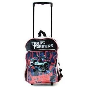  Transformers Optimus Prime Large Rolling Backpack Balck 