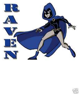 Teen Titans T shirt Raven / Starfire Child size shirt  