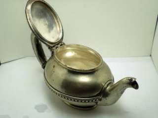 Vntg Silver Soldered Teapot Reed & Barton Peoples Line  