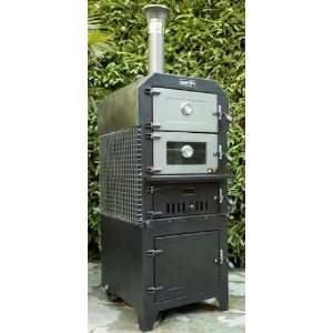  Sole SOWFDOPSC Outdoor Wood Fired Double Oven   With 2 