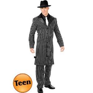  Teen Boys Long Coat Gangster Costume: Toys & Games