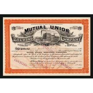  Mutual Union Brewing Company 20x30 poster: Home & Kitchen