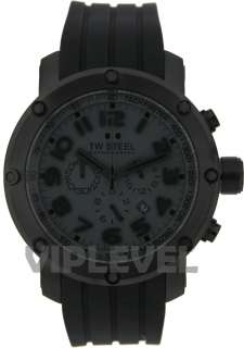 TW STEEL TW129 Black 48mm TECH TW129 Chronograph Black out NEW FAST 