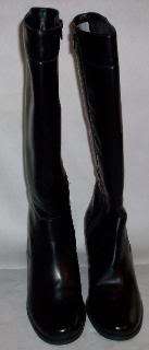 WOMENS 9 W NATURALIZER BOOTS Leisure BLACK SMOOTH  