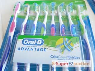   individual sealed Oral B Advantage CrissCross Bristles ToothBrushes