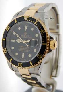 Rolex Submariner 16613 P 18k & SS Black Automatic  