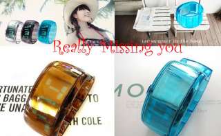 Jelly Blue LED Watch Bracelet 10 ColorsODM Unisex Gifts  