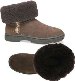   Ultimate Tas Chocolate Brown Tasman Fold up Boots Women Sheepskin