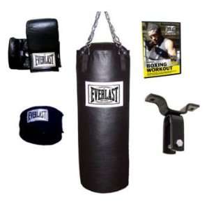  Complete Boxing Set with Gloves and DVD: Sports & Outdoors