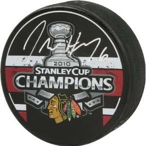 Jordan Hendry Chicago Blackhawks Autographed 2010 Stanley Cup 