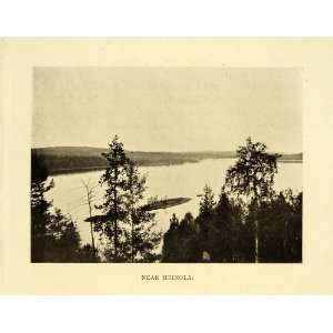  1911 Print Heinola Finland Suomi Paijanna Tavastia Coast 