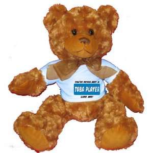   TUBA PLAYER LIKE ME! Plush Teddy Bear with BLUE T Shirt: Toys & Games