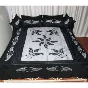  Indian Silk Bedspread Tapestry Size 89 X 107 Inches