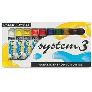  Daler Rowney System 3 Acrylics   Intro Set of 10 Colors 