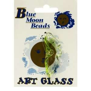  Blue Moon Long Leaves Glass Pendant   Green: Home 