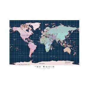  World, Pol, 24x36, Lam: Office Products