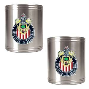  Club Deportivo Chivas USA 2pc Stainless Steel Can Holder 