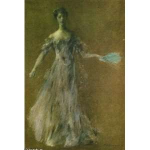  Hand Made Oil Reproduction   Thomas Wilmer Dewing   32 x 