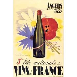 T. Mercier Vins de France 43 3/4x32 Poster Print