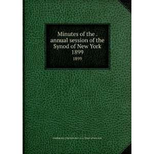  of the . annual session of the Synod of New York. 1899 Presbyterian 