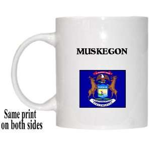    US State Flag   MUSKEGON, Michigan (MI) Mug 