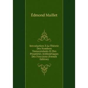   ©tiques Des Fonctions (French Edition) Ã?dmond Maillet Books