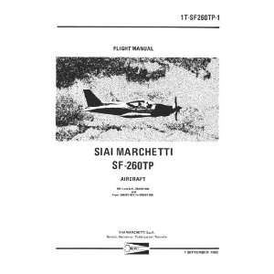  SIAI Marchetti SF 260 TP Aircraft Flight Manual  1962 