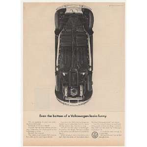   VW Volkswagen Beetle Bug Bottom Looks Funny Print Ad: Home & Kitchen