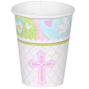    Sweet Blessing Pink 9 oz. Paper Cups: Health & Personal Care