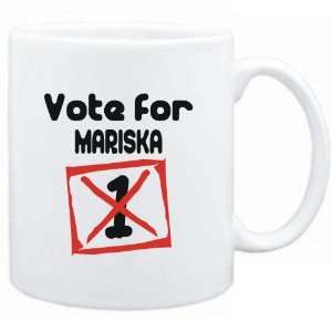  Mug White  Vote for Mariska  Female Names Sports 