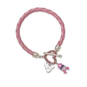   Texans Breast Cancer Awareness Pink Rope Bracelet: Sports & Outdoors