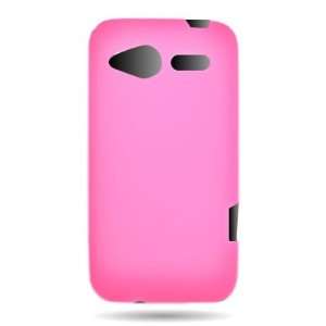   PINK Rubber Soft Cover Case Sleeve For HTC BRESSON (T MOBILE) [WCJ556