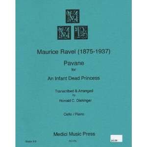 Ravel, Maurice Pavane pour un Infante Defunte. For Cello and Piano. by 