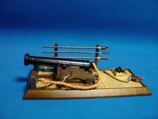 HMS Victory 32 pounder Cannon and Tableau / Nice Model  