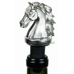 Pewter Horse Bottle Stopper 