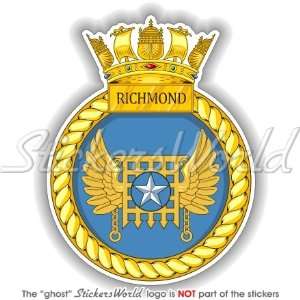 HMS RICHMOND Badge, Emblem British Royal Navy Frigate 4 (100mm) Vinyl 