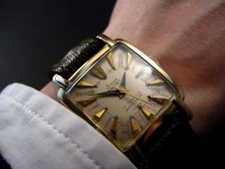   1950’s STOWA PARAT ELEGANT Gold Vintage Mens Square Retro Watch
