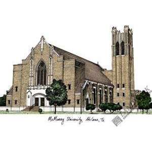  McMurray University Lithograph 14x10 Unframed Lithograph 