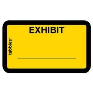  Tabbies Self Adhesive Legal Exhibit Labels: Office 