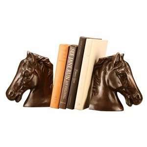  Bronze Horse Head Metal Bookends