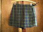 NO BOUNDARIES plaid wrap short skirt /