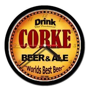  CORKE beer and ale cerveza wall clock: Everything Else