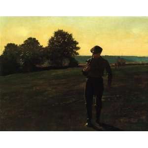  Oil Painting Man with a Sythe Winslow Homer Hand Painted 