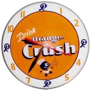   Retro, LLC Double Bubble Orange Crush Clock, 1 ea: Home & Kitchen